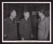 Ronald Reagan, Glenn C. Ames and Lt. General Larsen